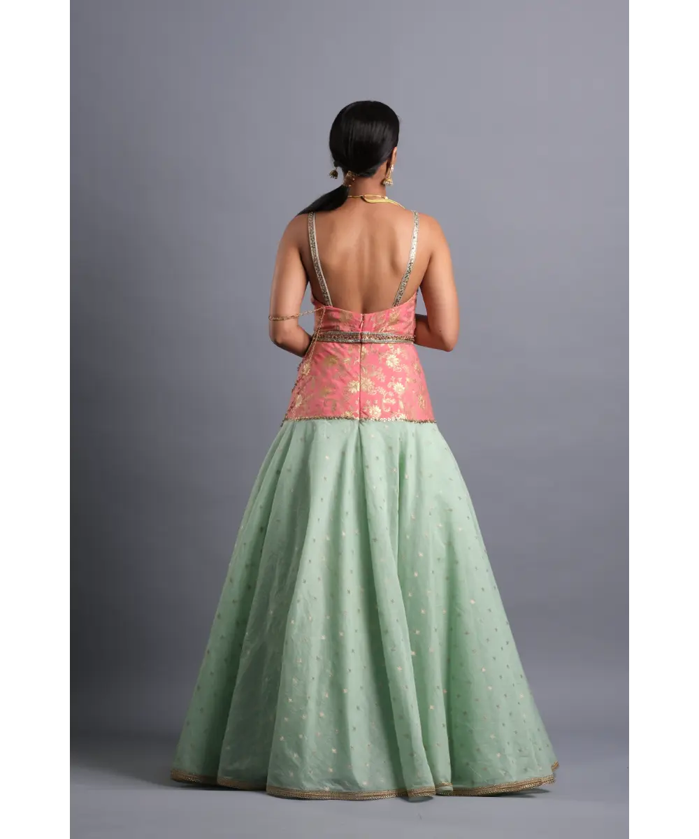 AASTHA SOOD - Silk Gown with Belt